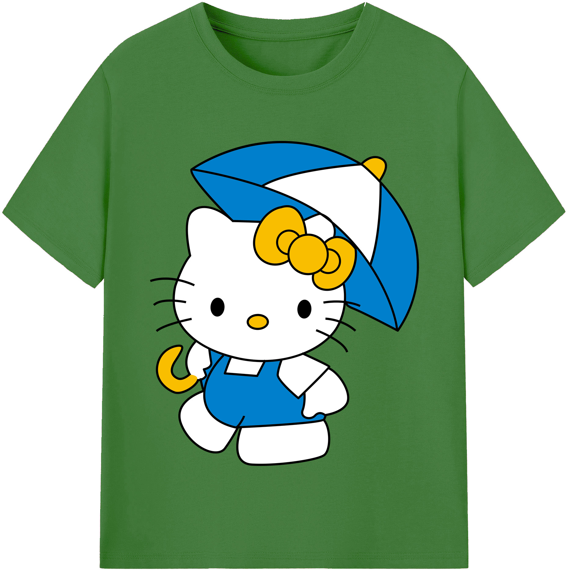 （画像用） Hello Kitty ハローキティ レディースカジュアルプリントTシャツ（綿100％）